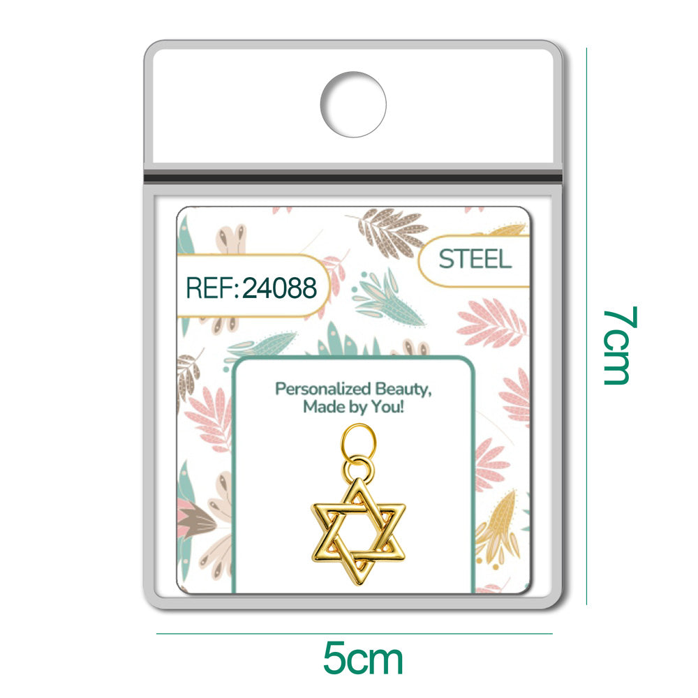 CHARM Acero Dorado Chapado Oro 14 K