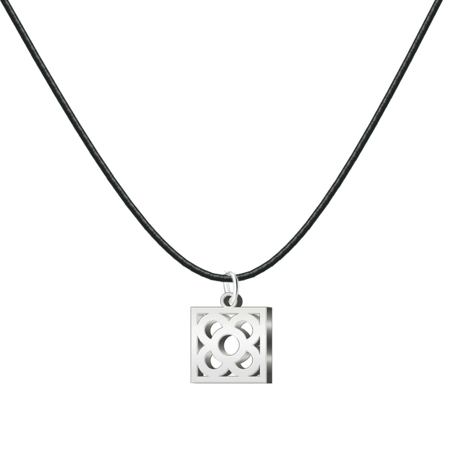 Colgante Flor de Barcelona Acero Plateado