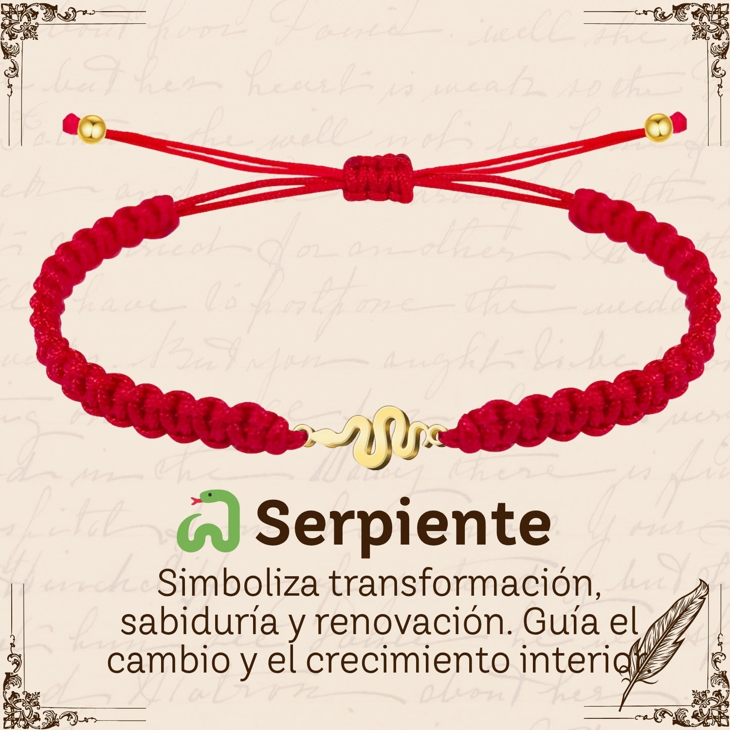 Pulsera Hilo Destino Roja Hecho a Mano 🧵 con Amuleto de Suerte y Protección 🍀 en Acero Inoxidable 💎