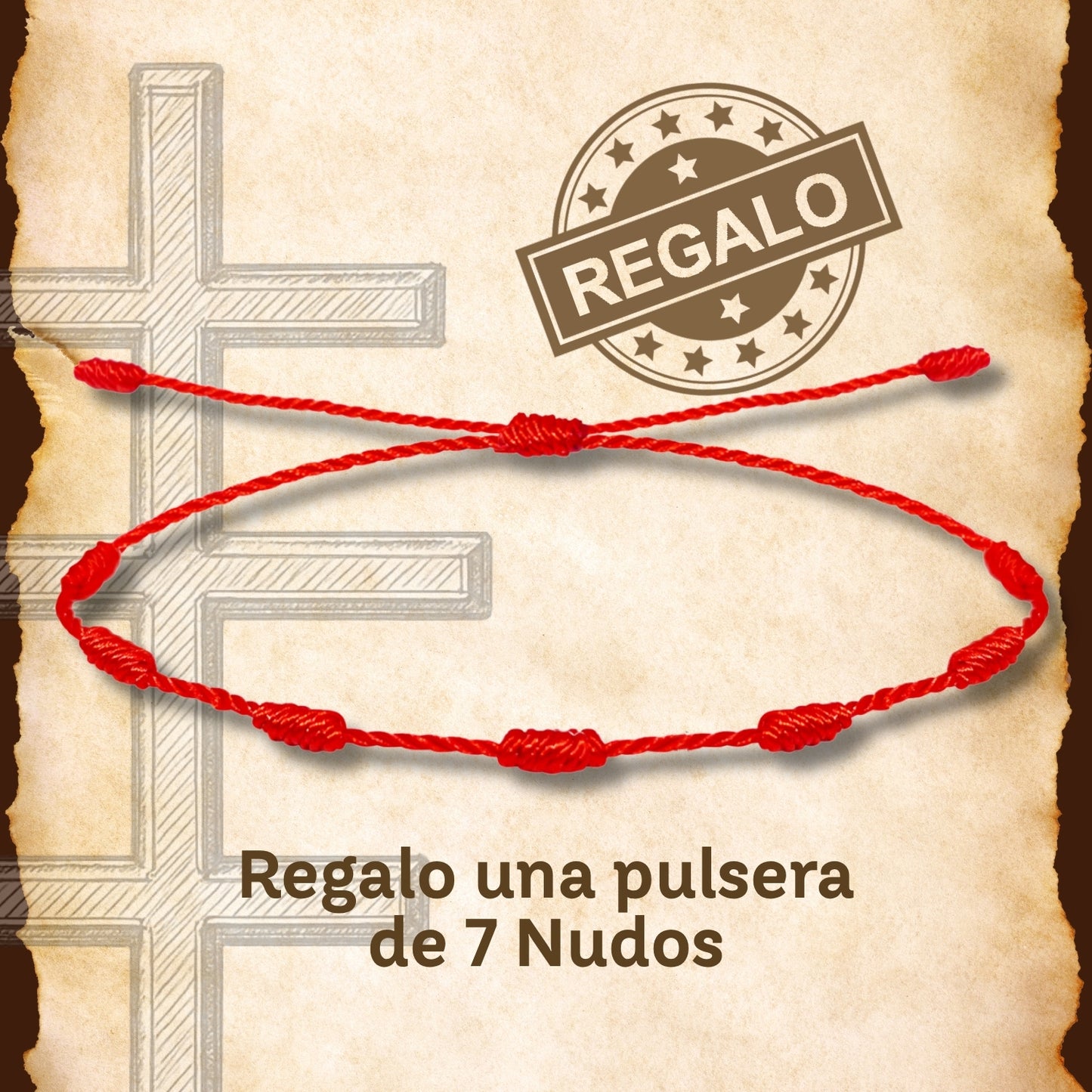 Pulsera Cruz de las Catacumbas Acero inoxidable color Plateado