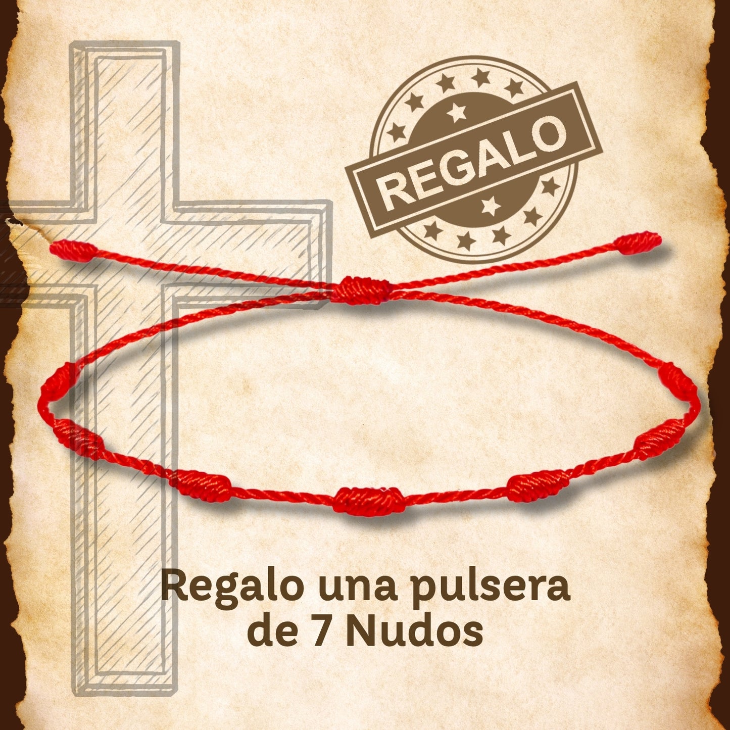 Pulsera Cruz Latina Acero inoxidable color Plateado