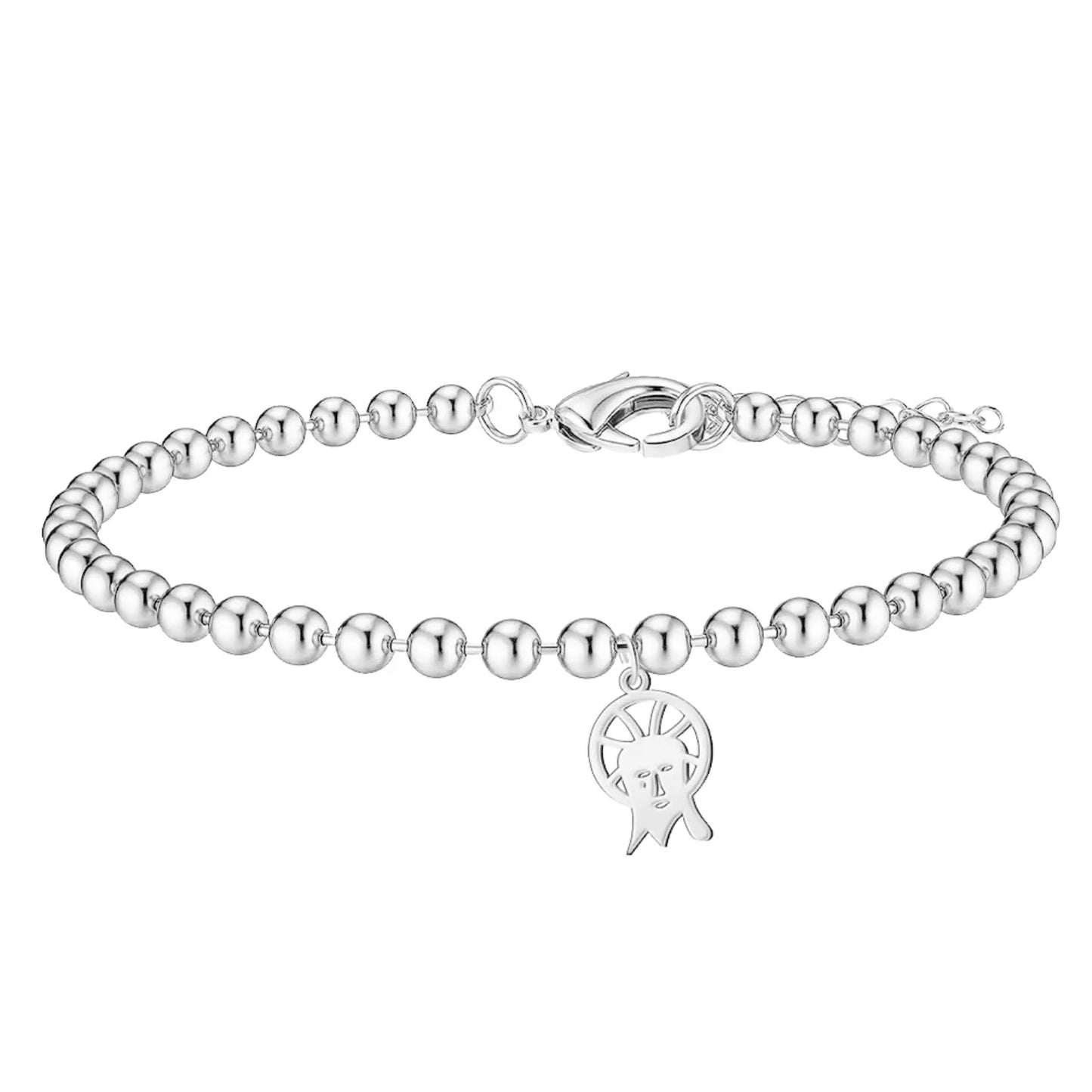 Pulsera Santa Faz de Alicante Acero Plateado - cotigo