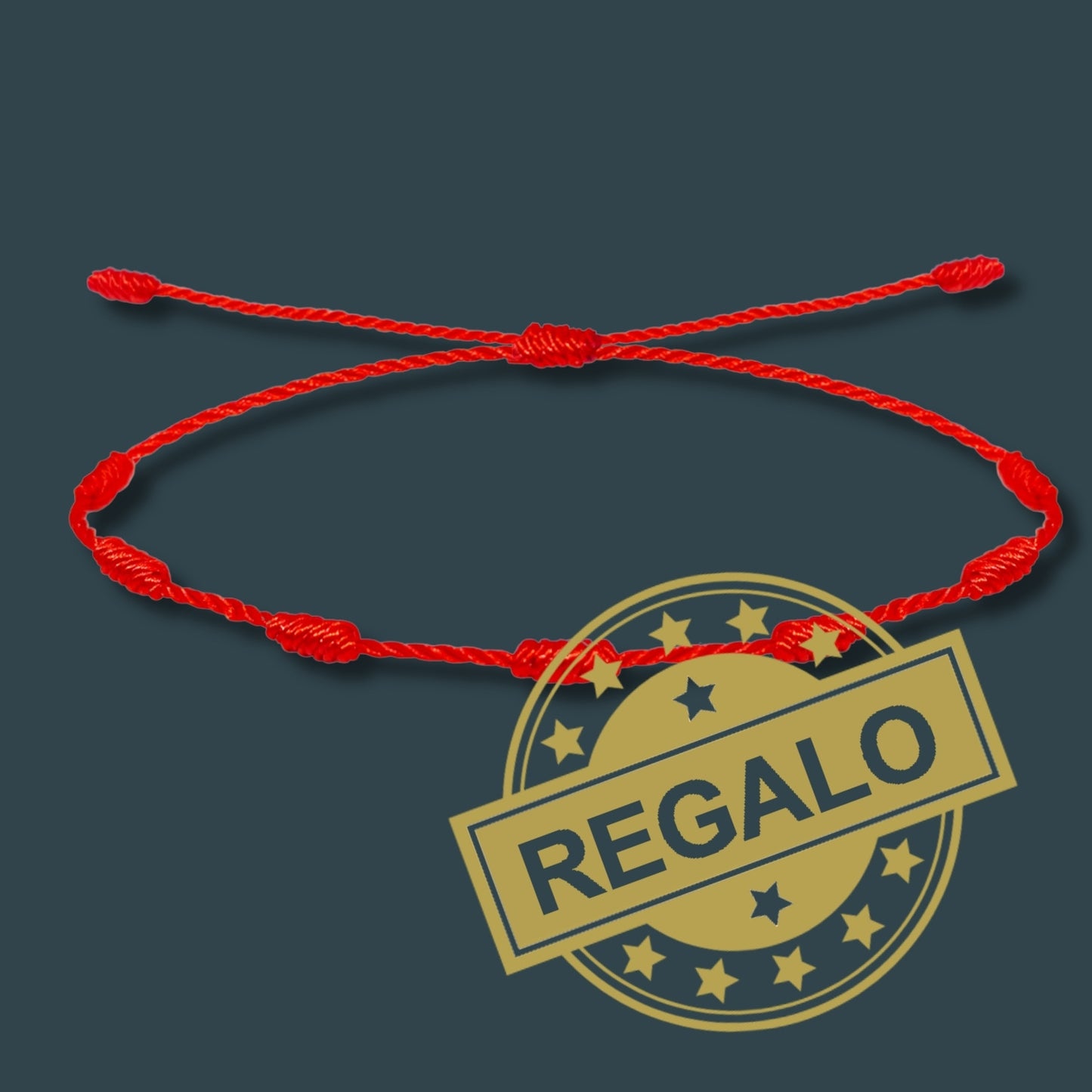 Pulsera Hilo Destino Roja Hecho a Mano 🧵 con Amuleto de Suerte y Protección 🍀 en Acero Inoxidable 💎 ¡Incluye Pulsera 7 Nudos de Regalo! 🎁