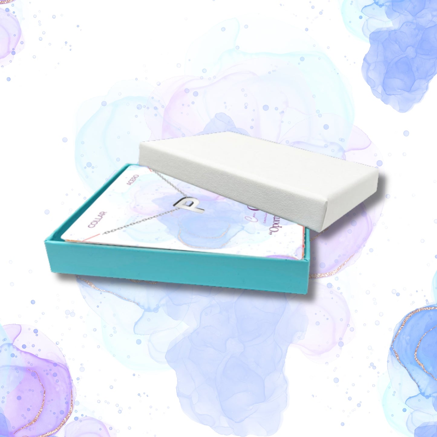✨Collar Letra Inicial en Acero Inoxidable para Mujer 💖 Con Tarjeta Diseñada y Significado del Nombre 📜 Incluye Caja de Regalo 🎁 ¡Y una Pulsera 7 Nudos de Regalo para la Suerte! 🍀