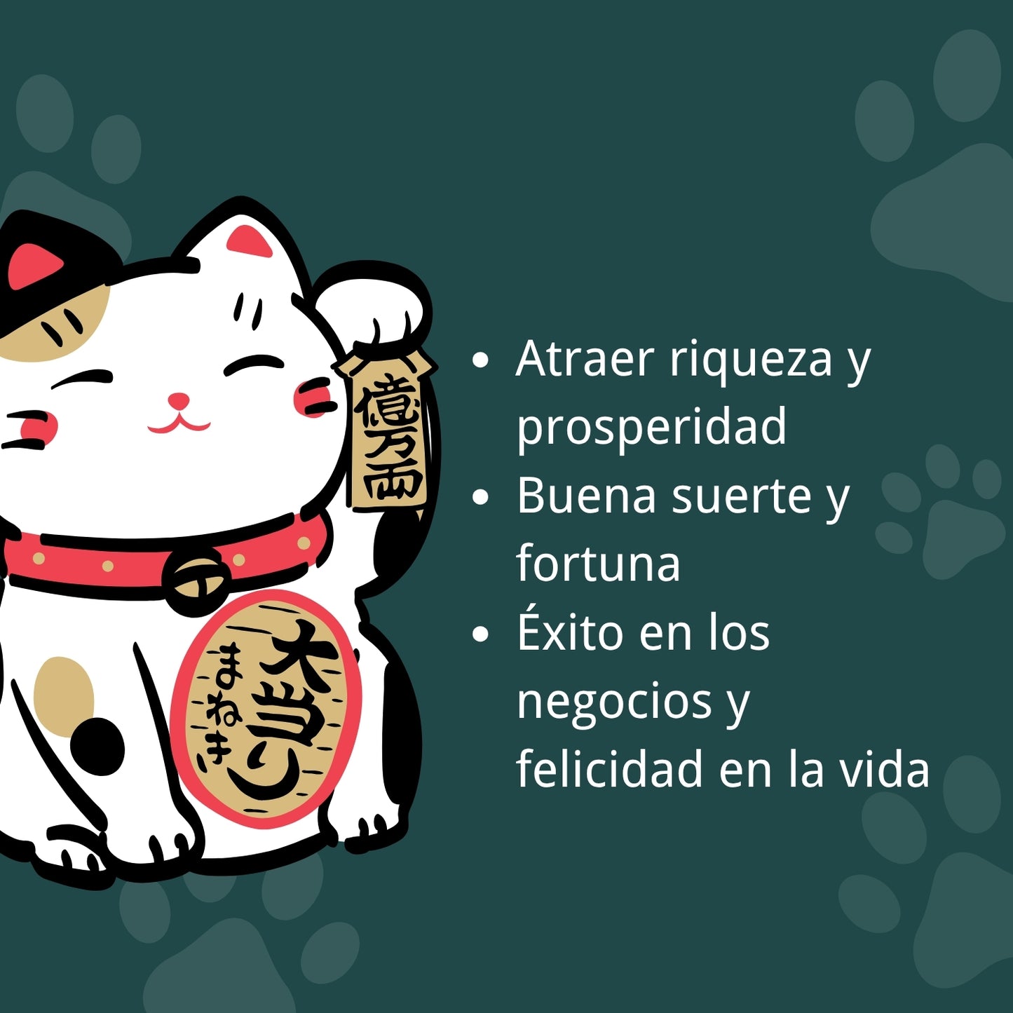 Pulsera Maneki-neko 🐱 |Pulsera Gato de la suerte| Amuleto de la suerte y protección | Hecha a mano con encanto oriental 💫