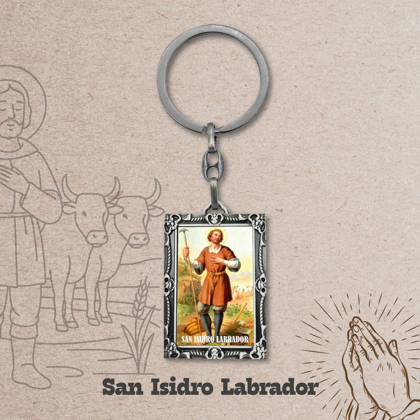 Llavero SAN ISIDRO LABRADOR