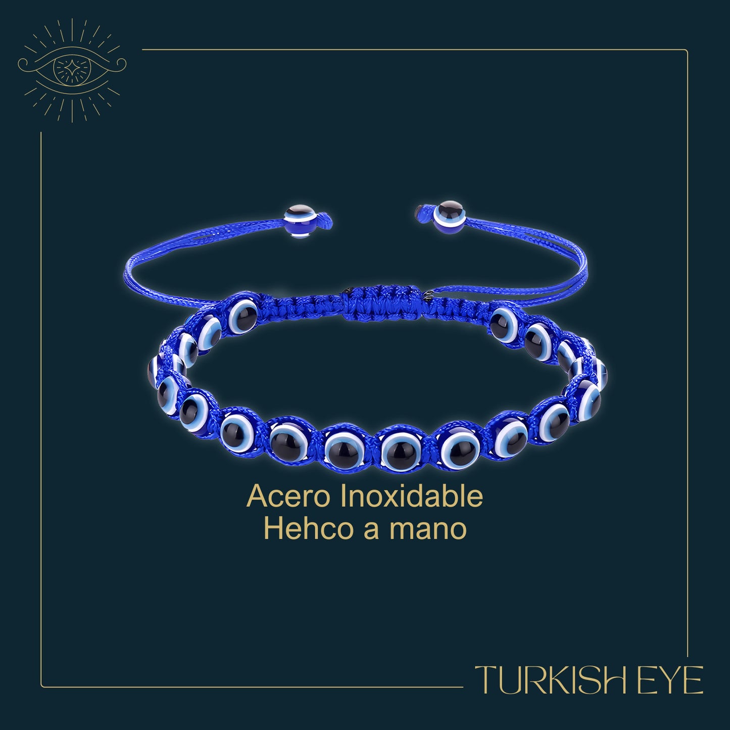 Pulsera ojo turco con Hilo trenzado