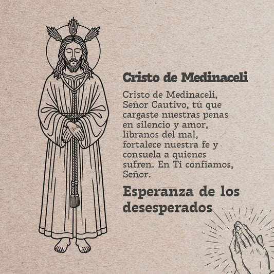 Llavero de Madera con CRISTO DE MEDINACELI - cotigo