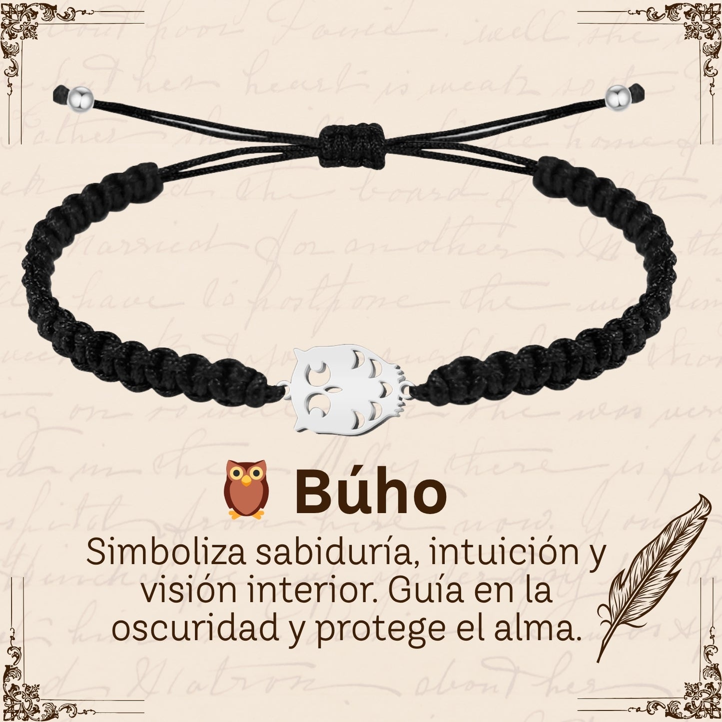 Pulsera Hilo Destino Hecho a Mano 🧵 con Amuleto de Suerte y Protección 🍀 en Acero Inoxidable 💎