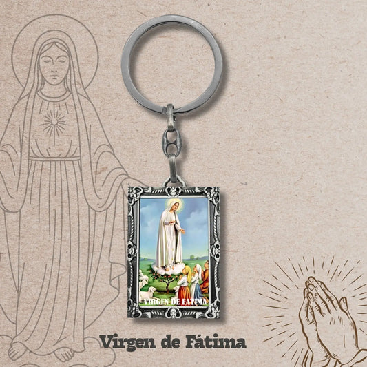Llavero Virgen de Fátima a Color - cotigo