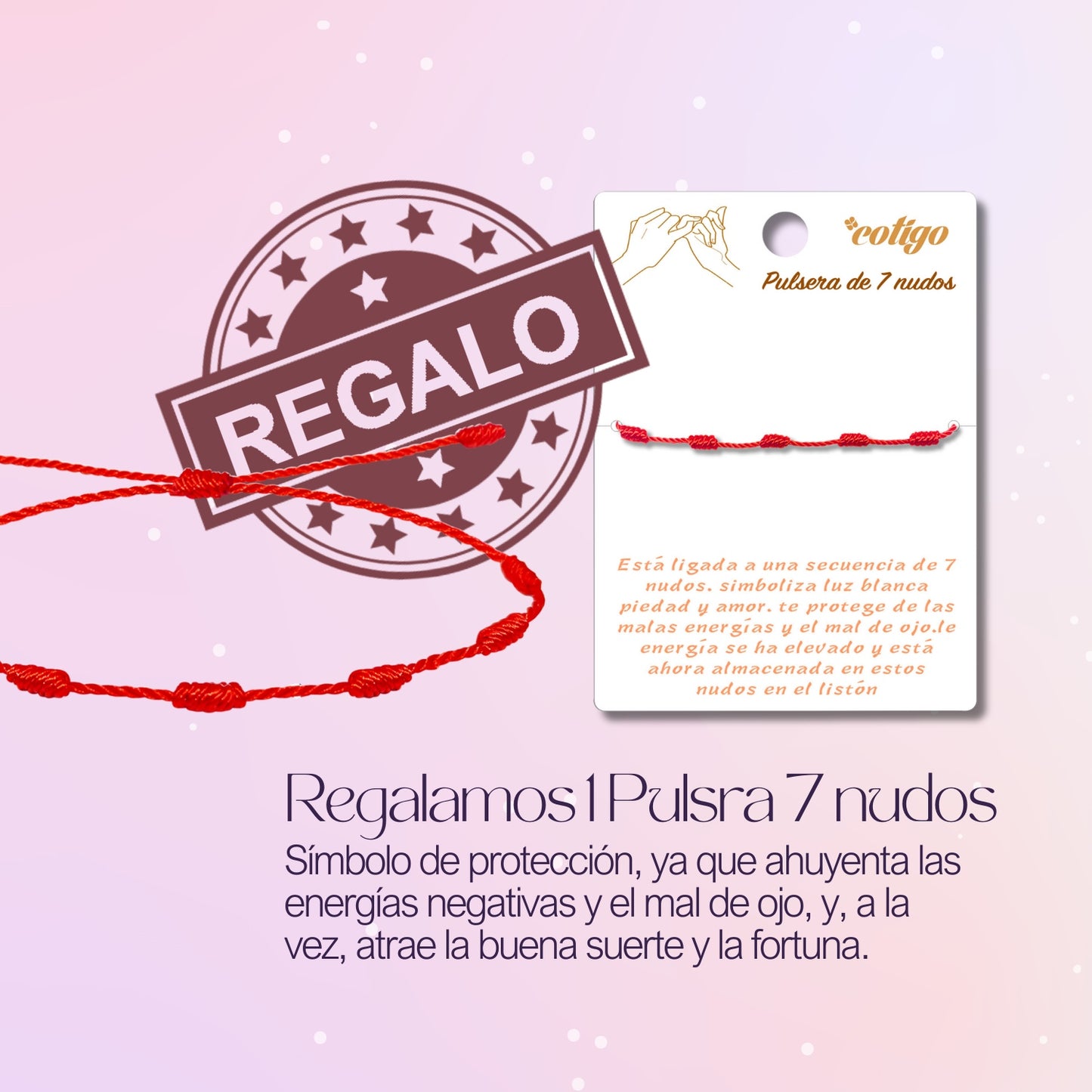 ✨Collar Zodíaco en acero inoxidable + Tarjeta con significado 💌 ¡Incluye pulsera 7 nudos y caja de regalo! 🎁✨