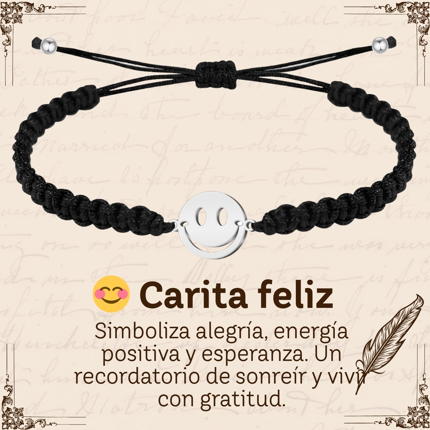 Pulsera Hilo Destino Hecho a Mano 🧵 con Amuleto de Suerte y Protección 🍀 en Acero Inoxidable 💎