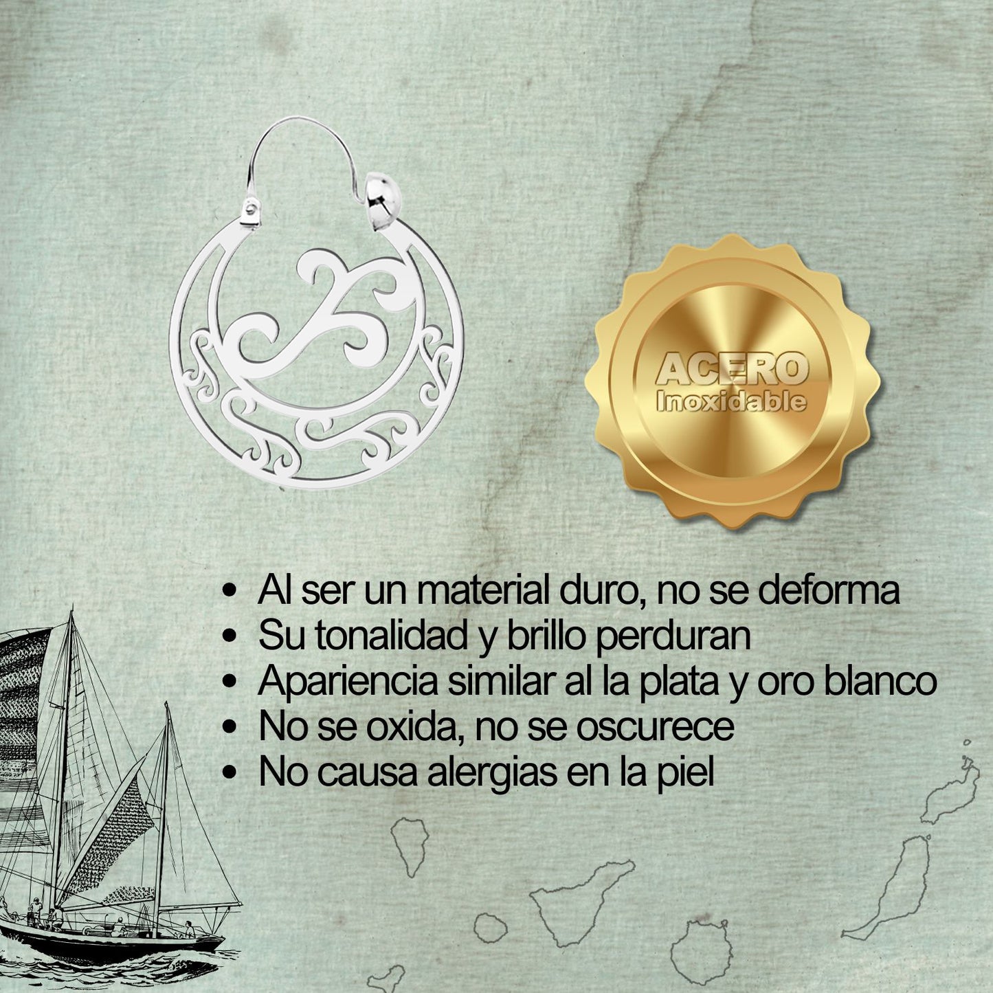 21721 Argolla Canaria 20mm Acero Plateado