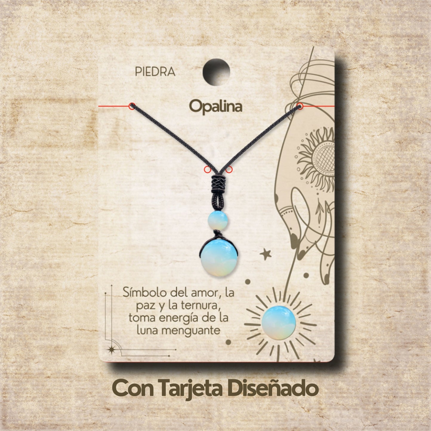 Colgante de Opalina de bola 14mm