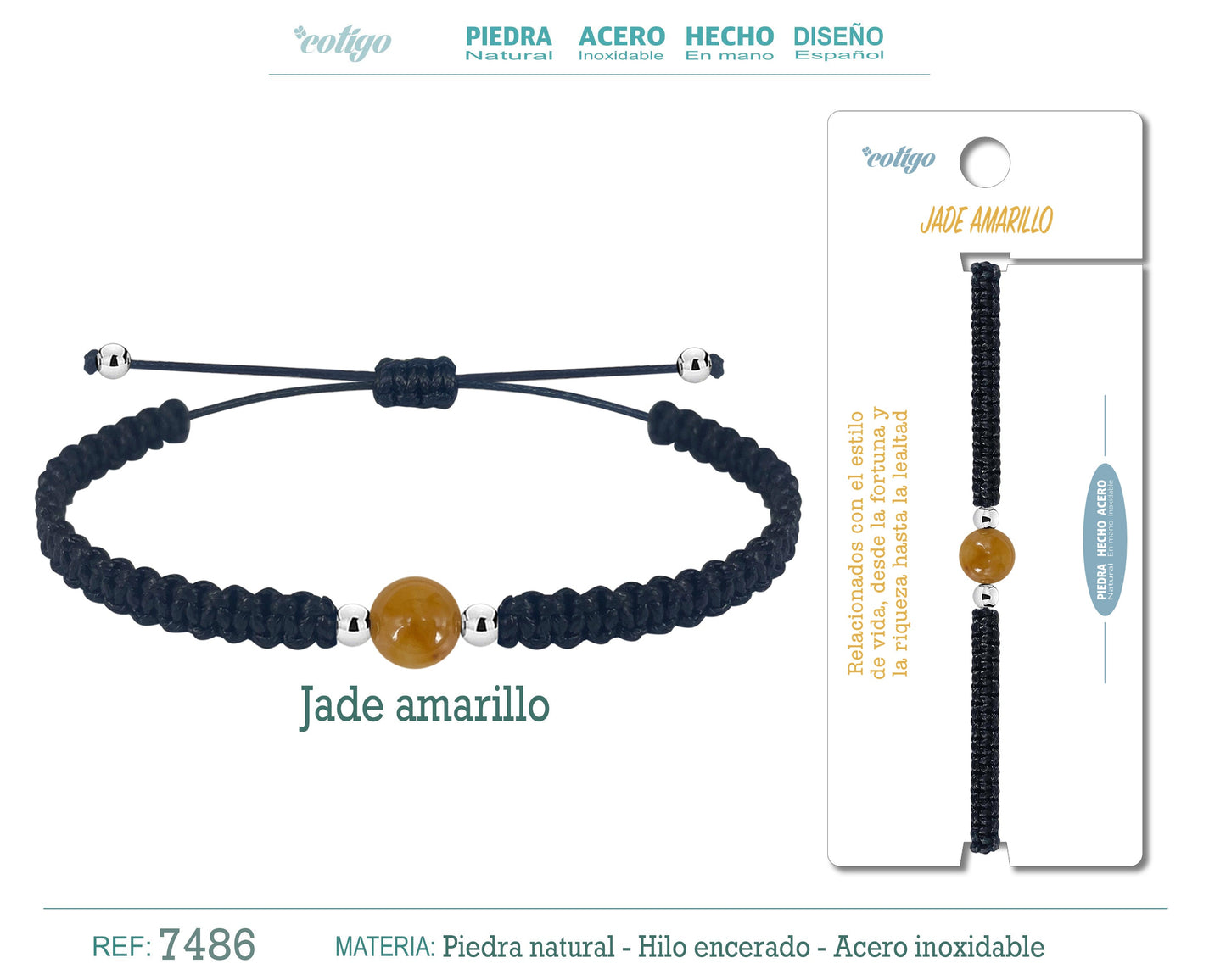 Pulsera Hilo con Piedra natural