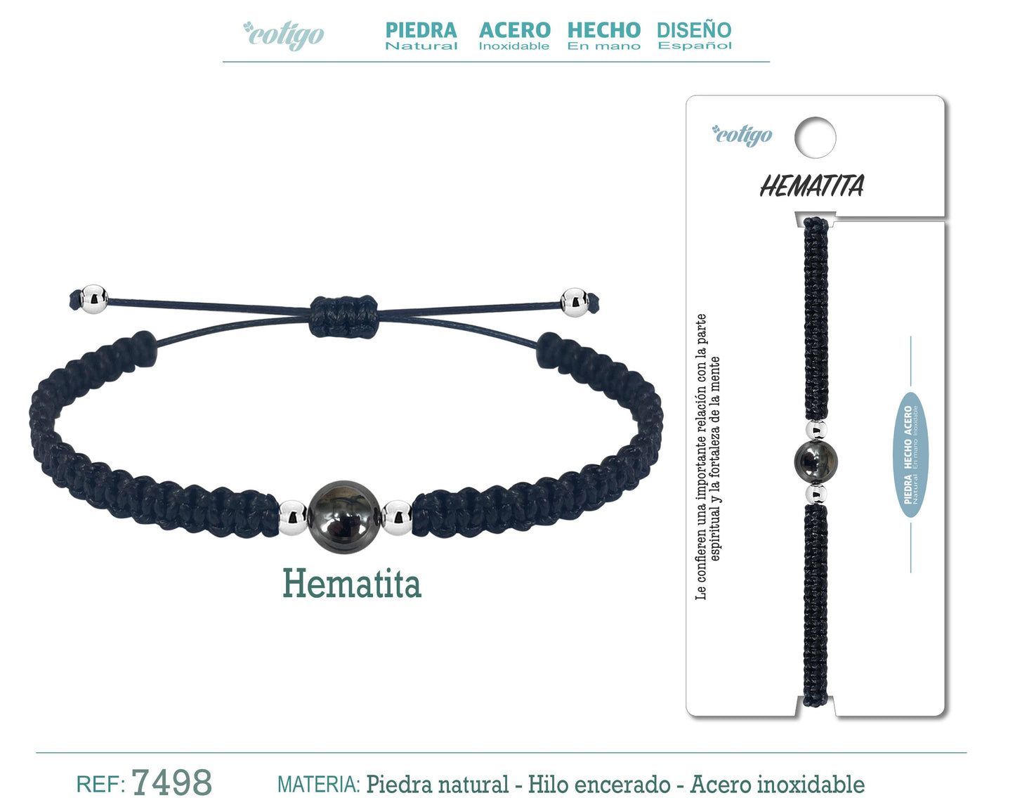 Pulsera Hilo con Piedra natural