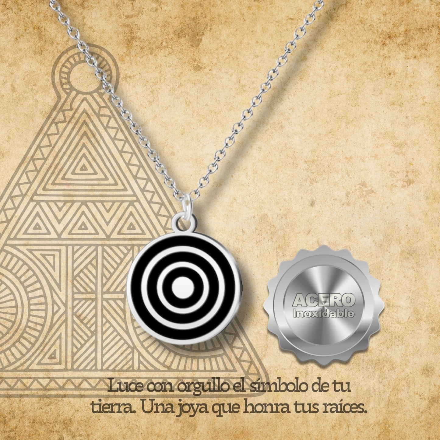 ✨cotigo - Colgante Amuleto Suerte y Protección 🔮 | Acero Inoxidable📿 | Collar con Símbolo de España 🇪🇸 | Colgante Ojo de Horus 👁️ | Para Hombre y Mujer 👫 | Regalo para Cumpleaños 🎁, Navidad 🎄 y Día de la Madre 💐