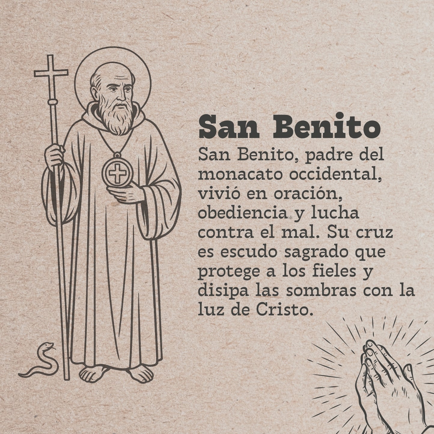 Llavero san benito Acero Inoxidable