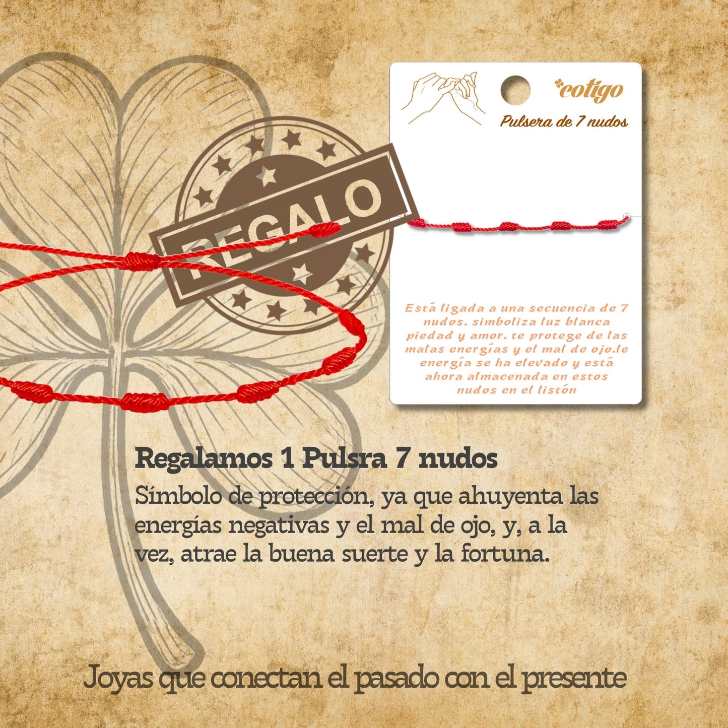 Pulsera Trébol de tres Hoja Acero plateado