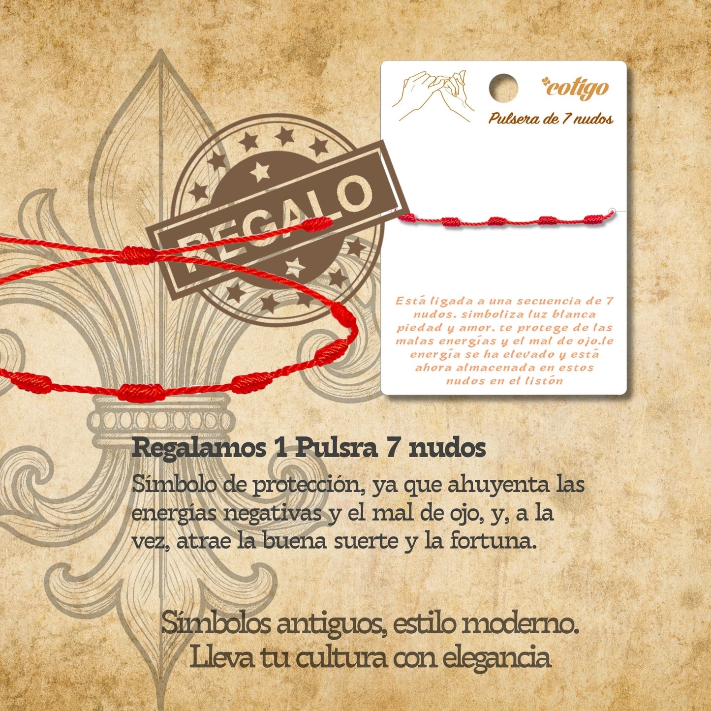 Colgante Flor de lis Acero Dorado