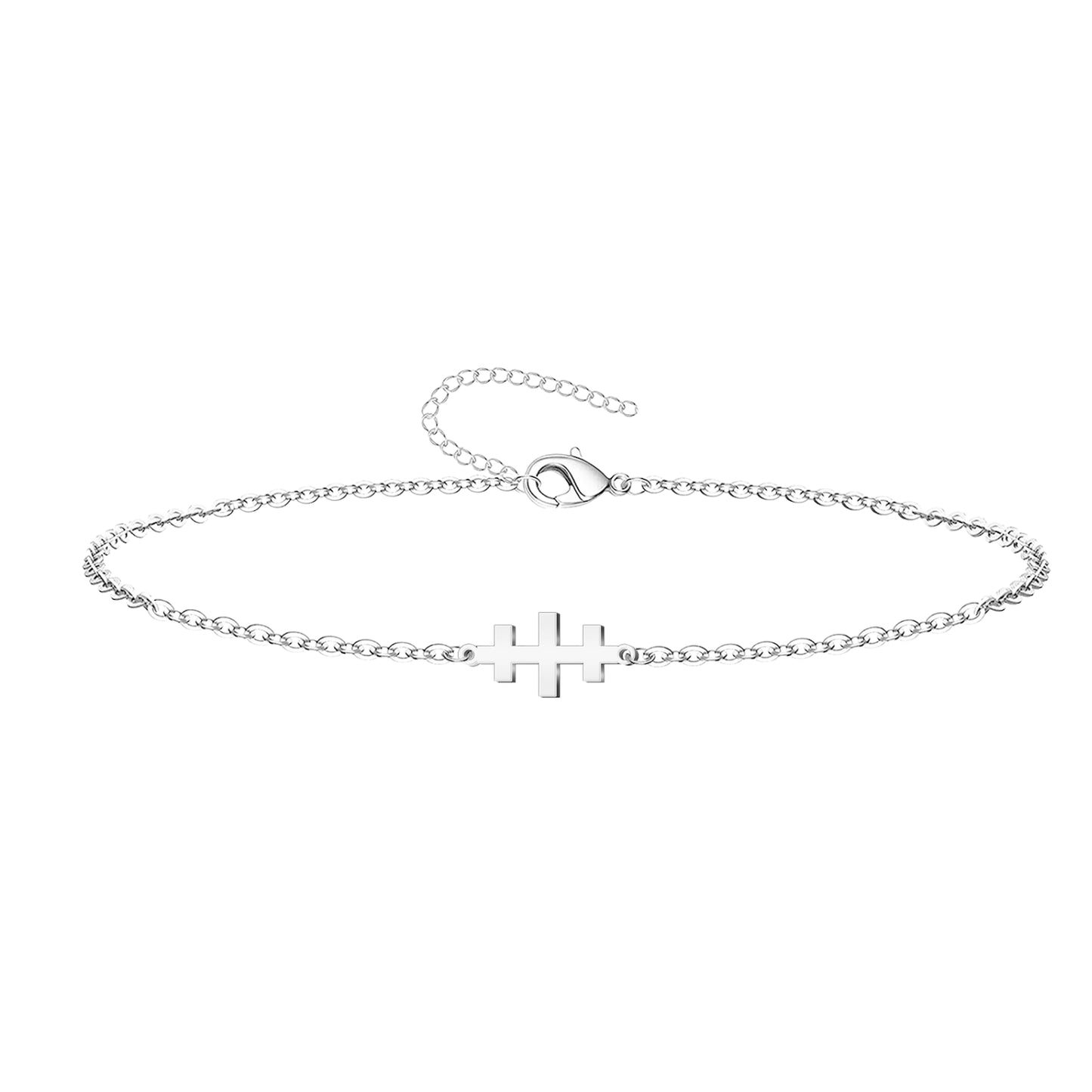 Pulsera Cruz de las Catacumbas Acero inoxidable color Plateado