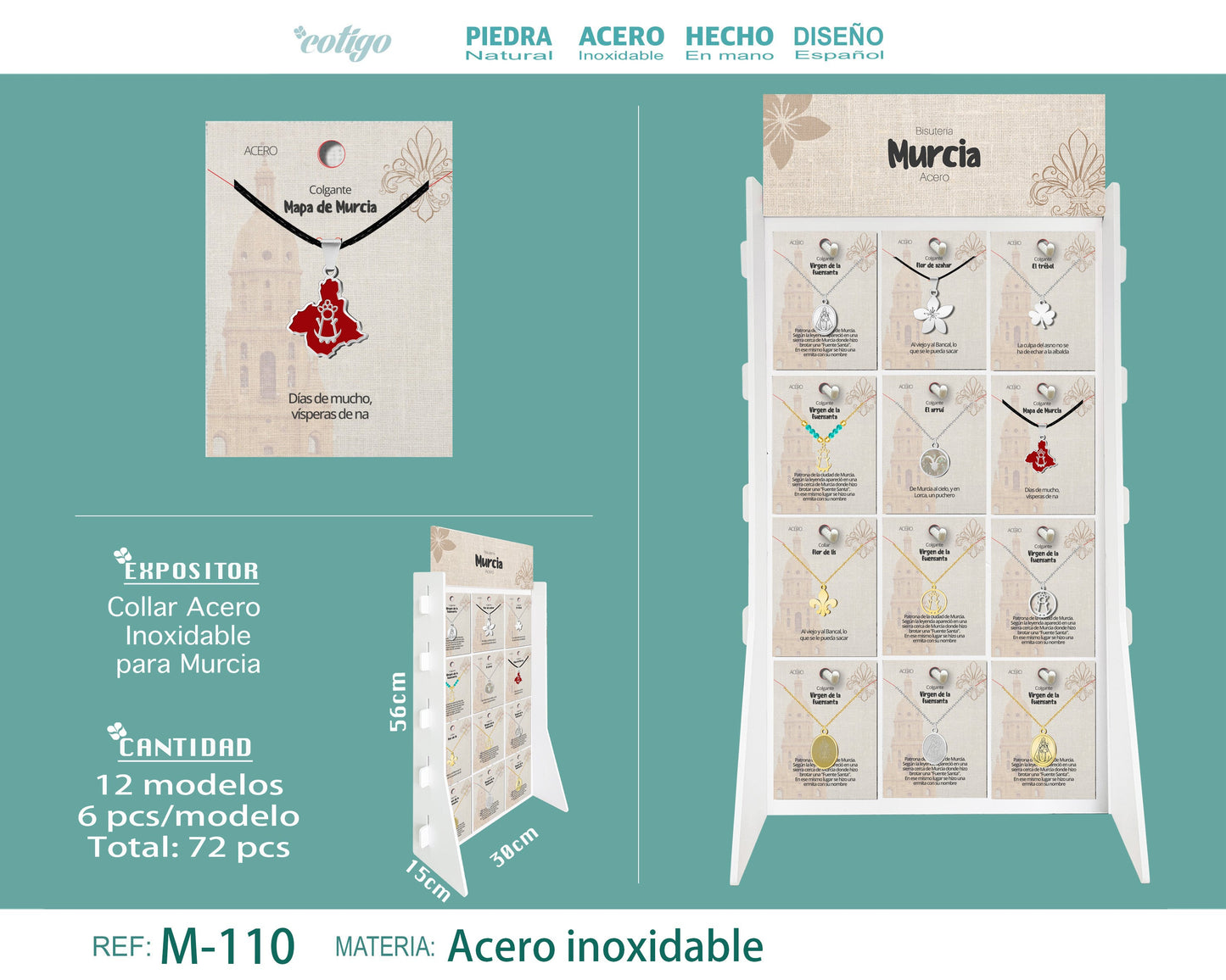 Collar Acero para Murcia