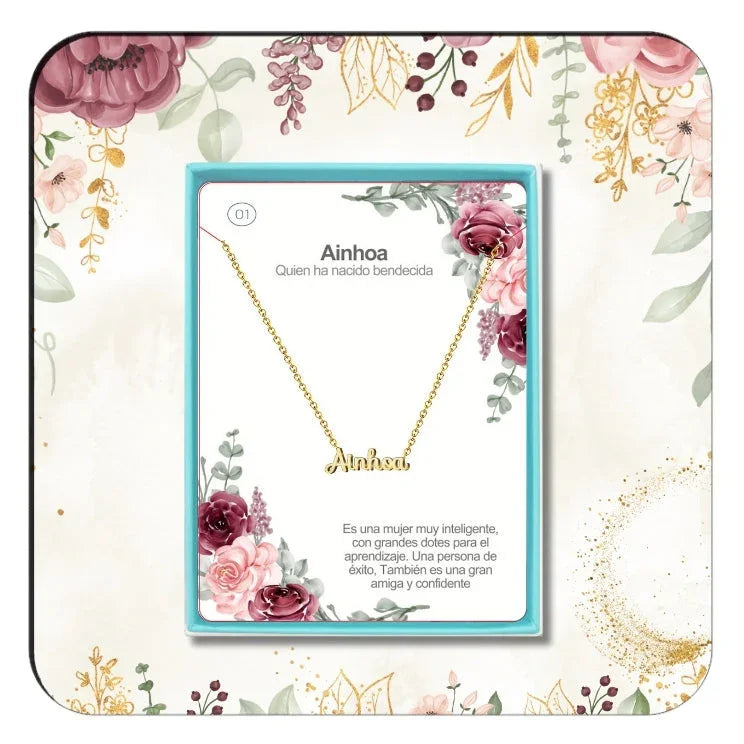 Collar Nombre Con caja