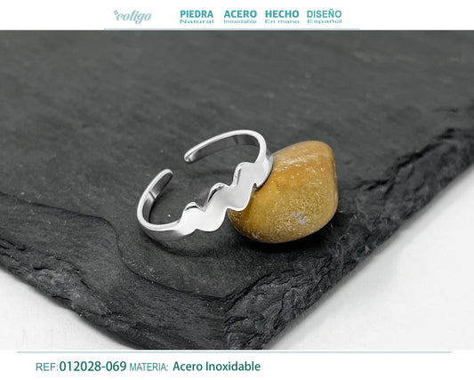 Anillo Acero Zodiaco color Plateado