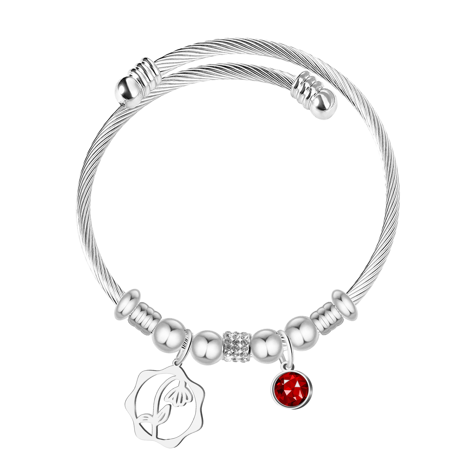 Brazalete Mes de Nacimiento en Acero