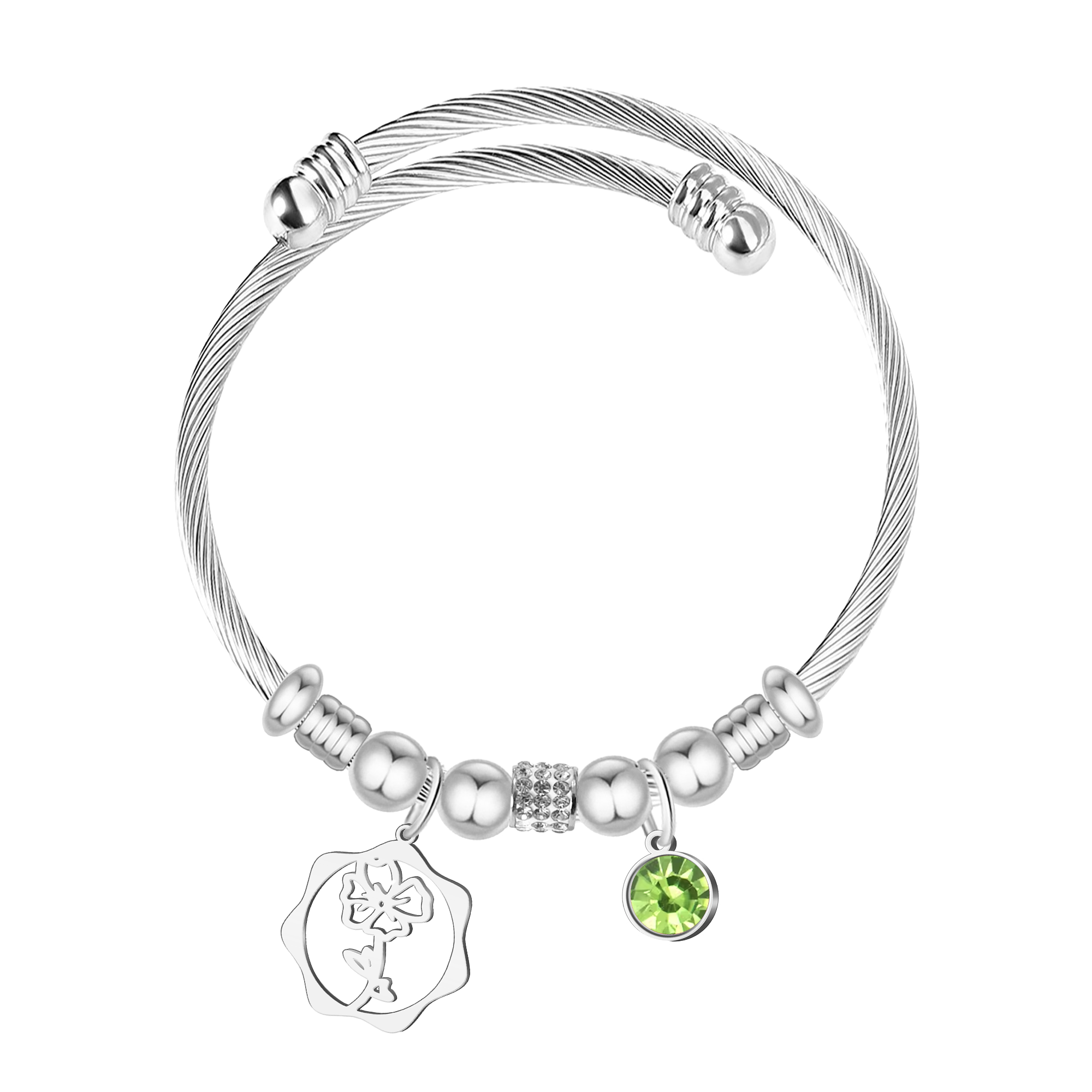 Brazalete Mes de Nacimiento en Acero