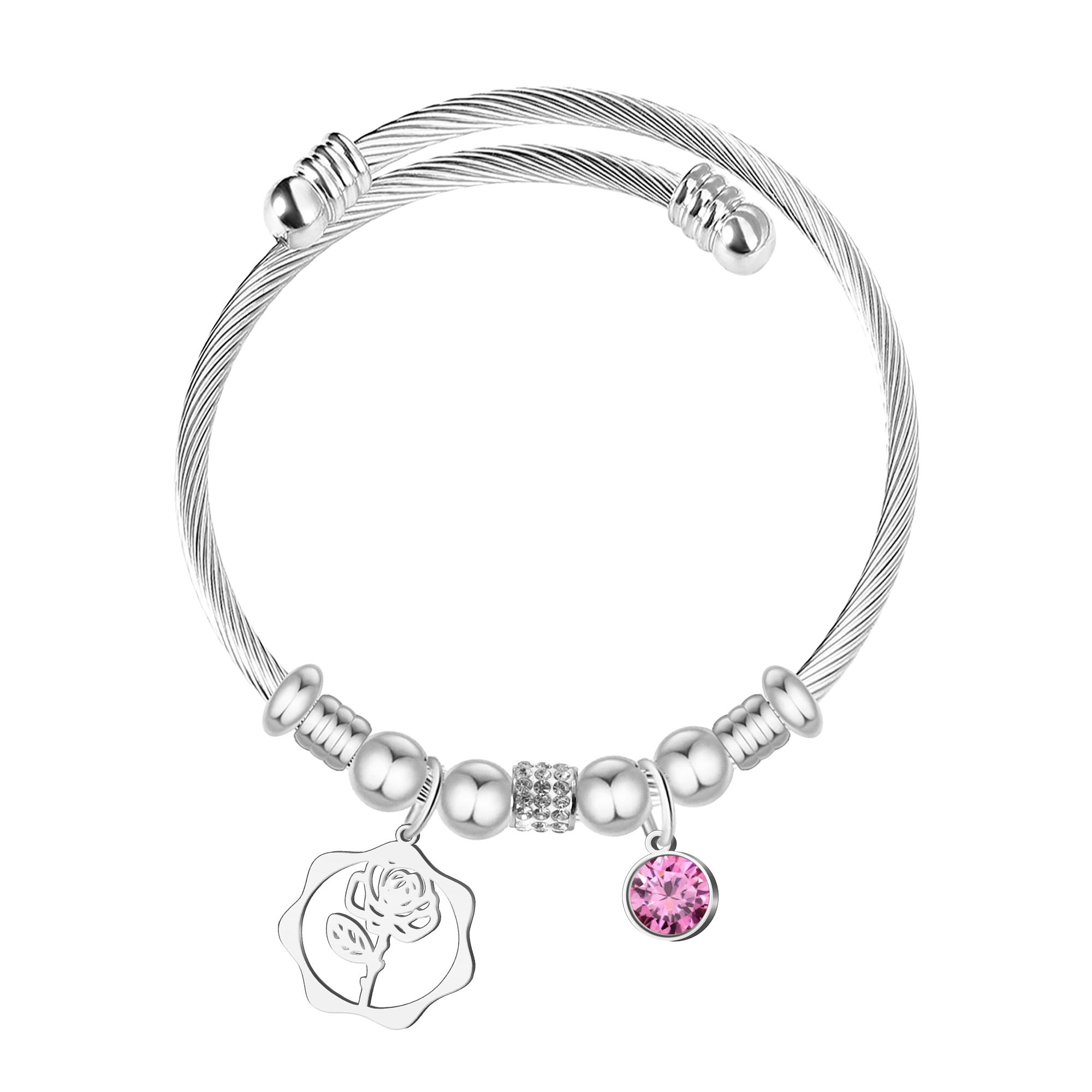Brazalete Mes de Nacimiento en Acero