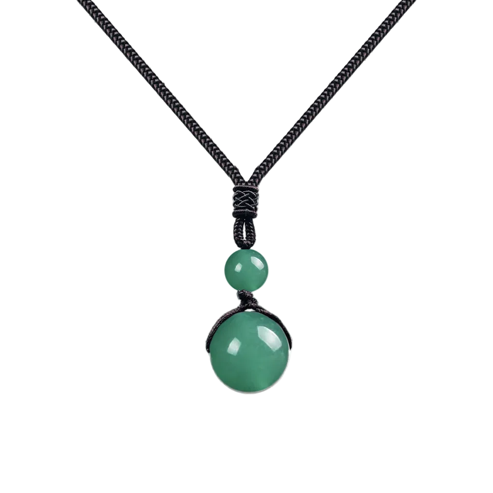 Colgante de Aventurina Verde Bola 14 mm