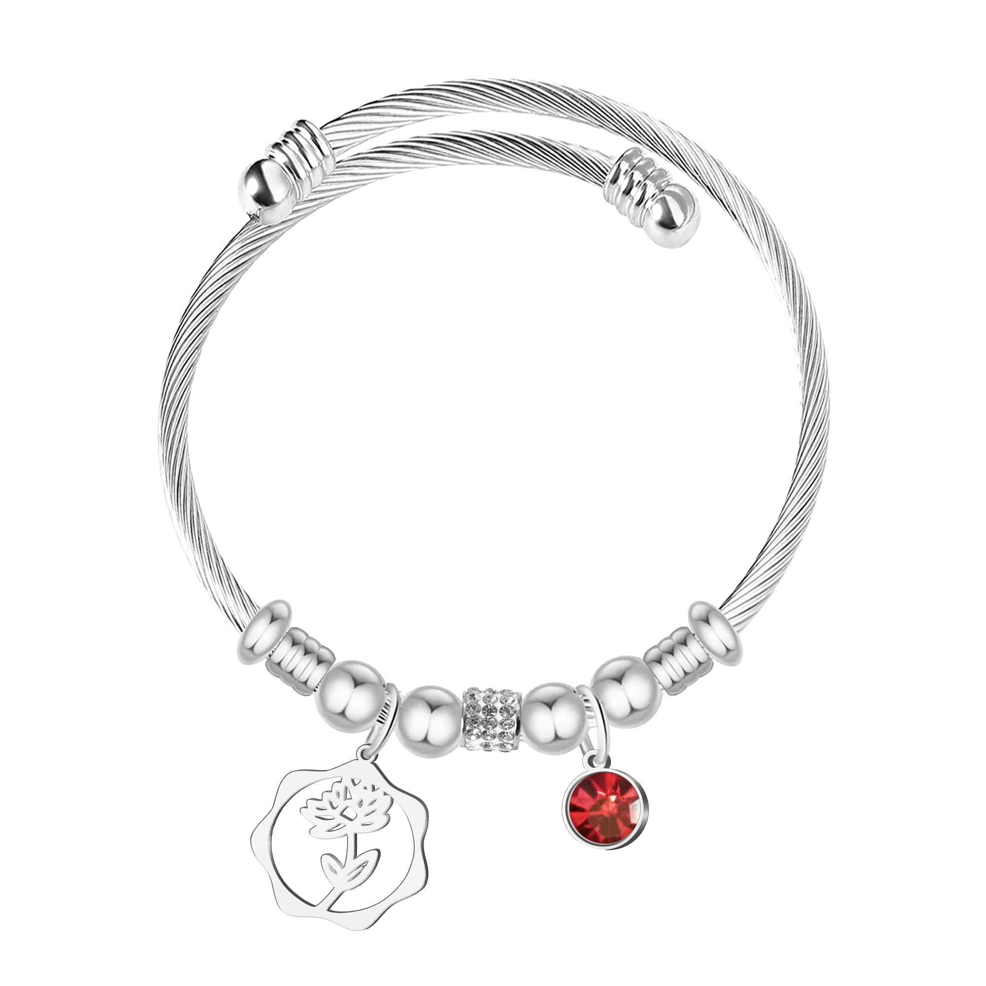Brazalete Mes de Nacimiento en Acero