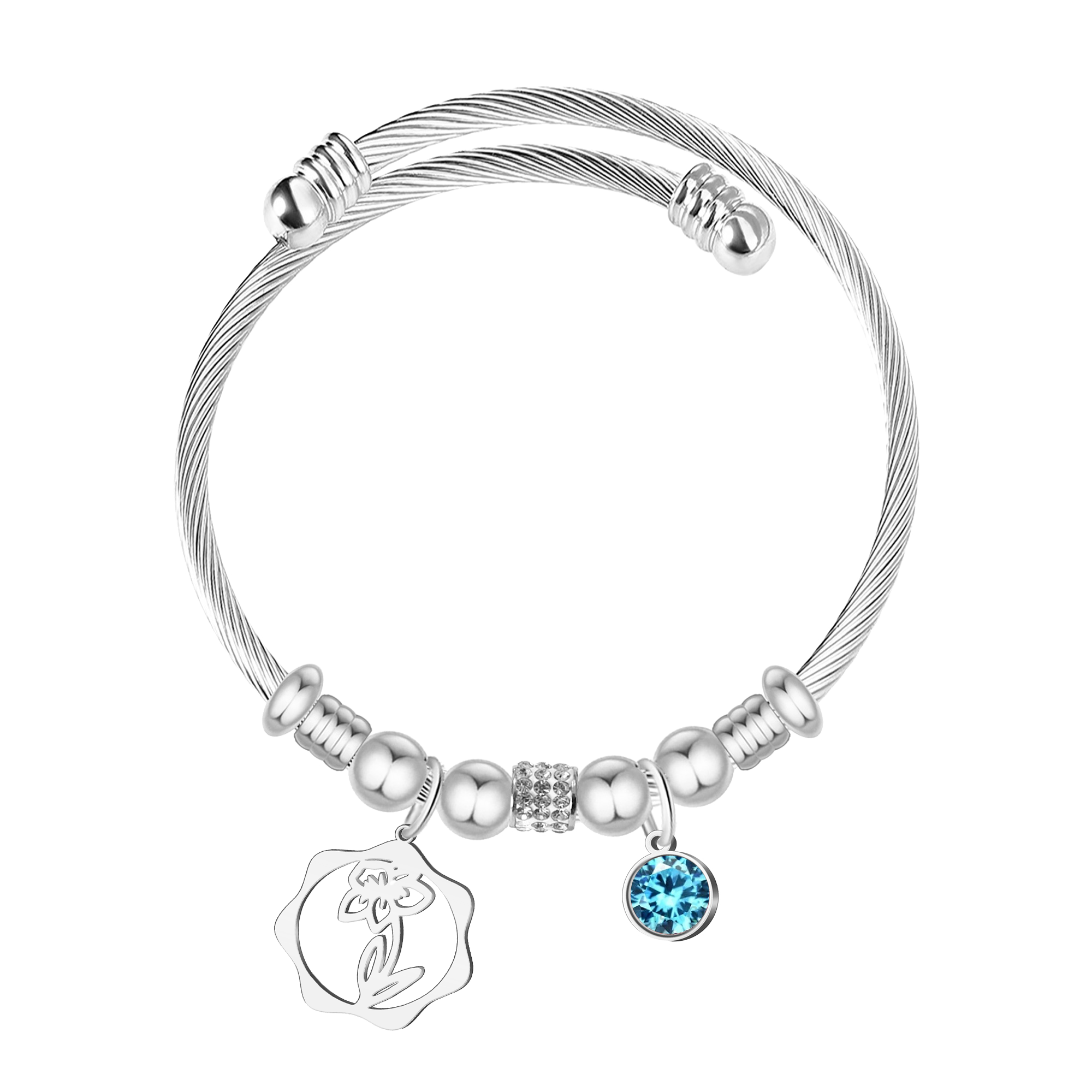 Brazalete Mes de Nacimiento en Acero