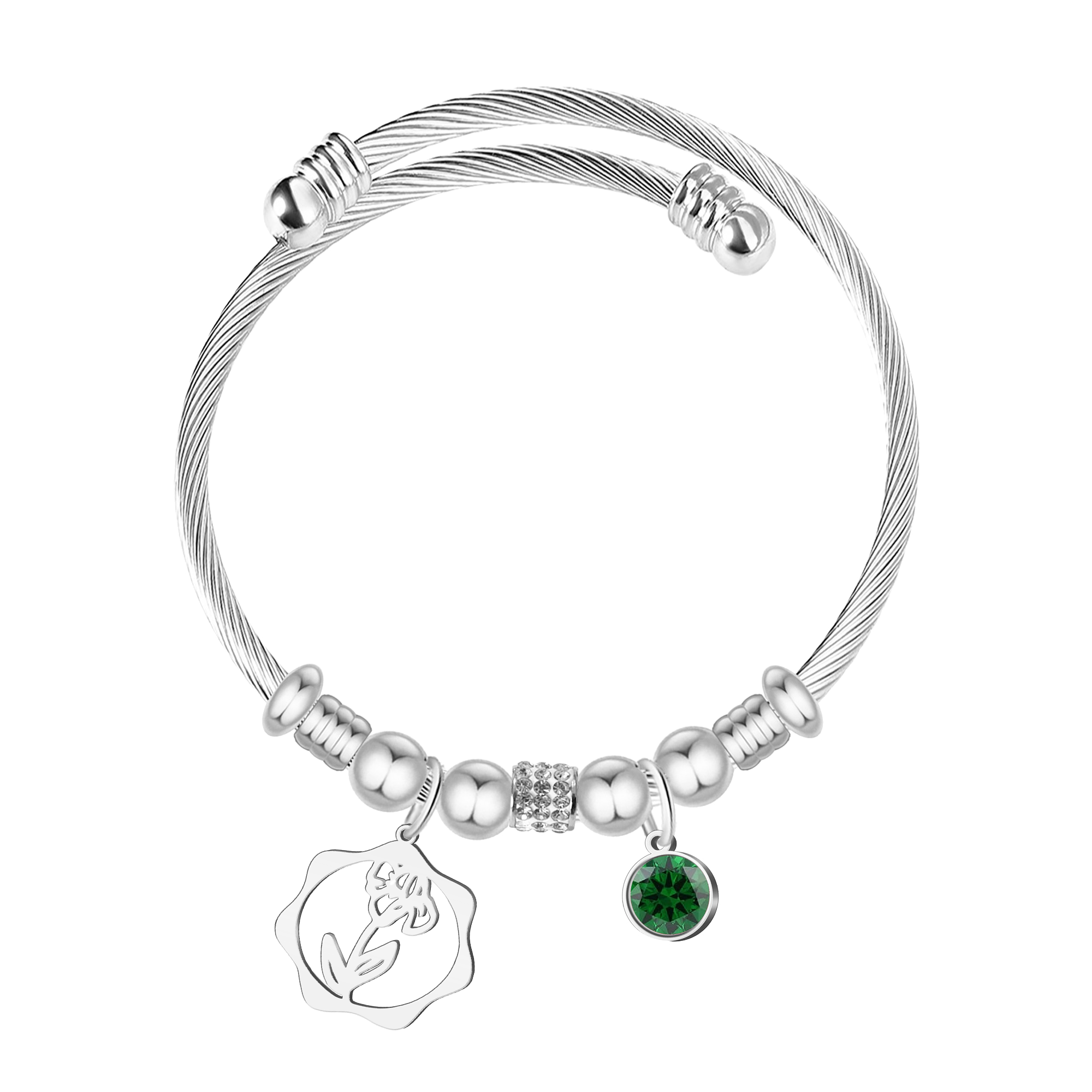 Brazalete Mes de Nacimiento en Acero