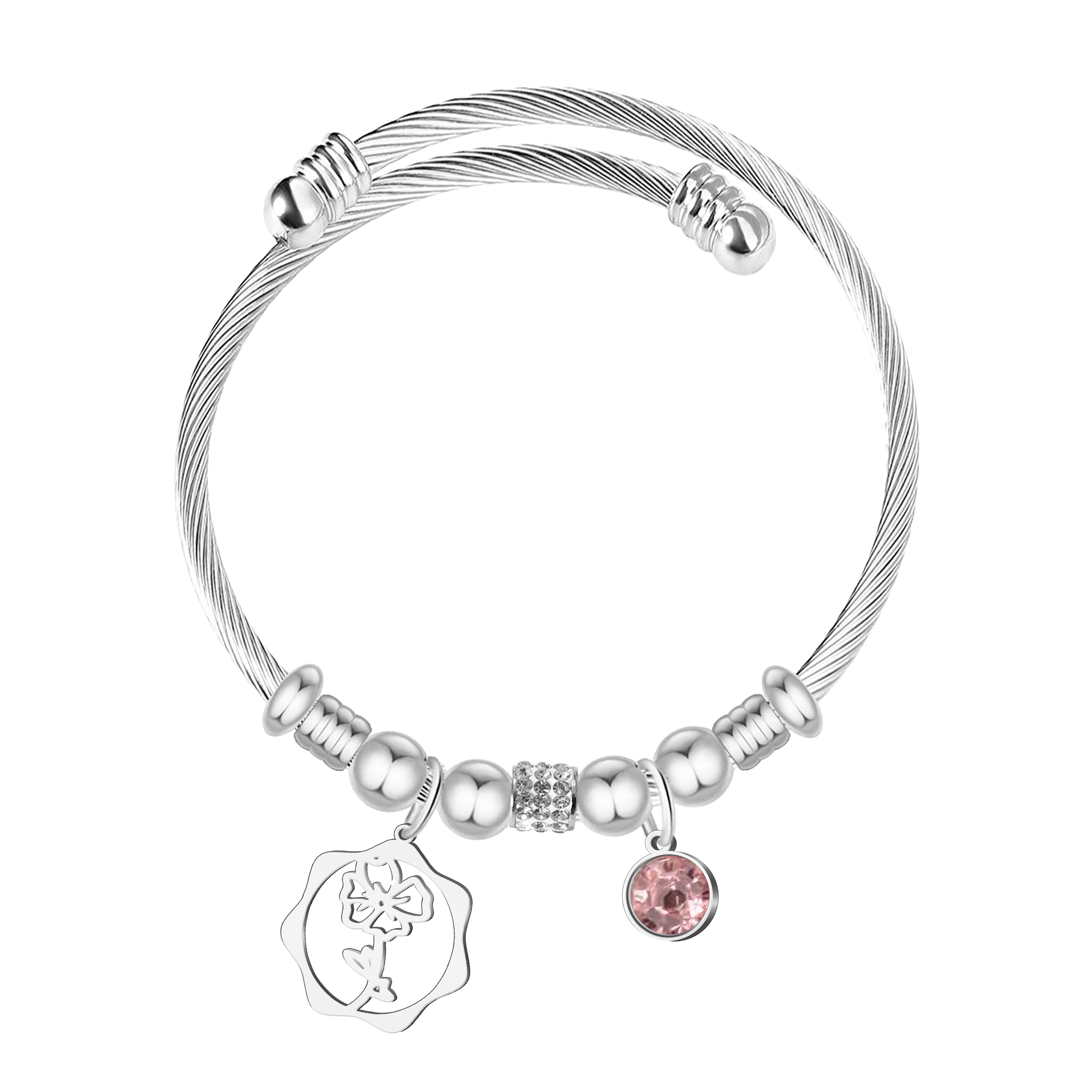 Brazalete Mes de Nacimiento en Acero