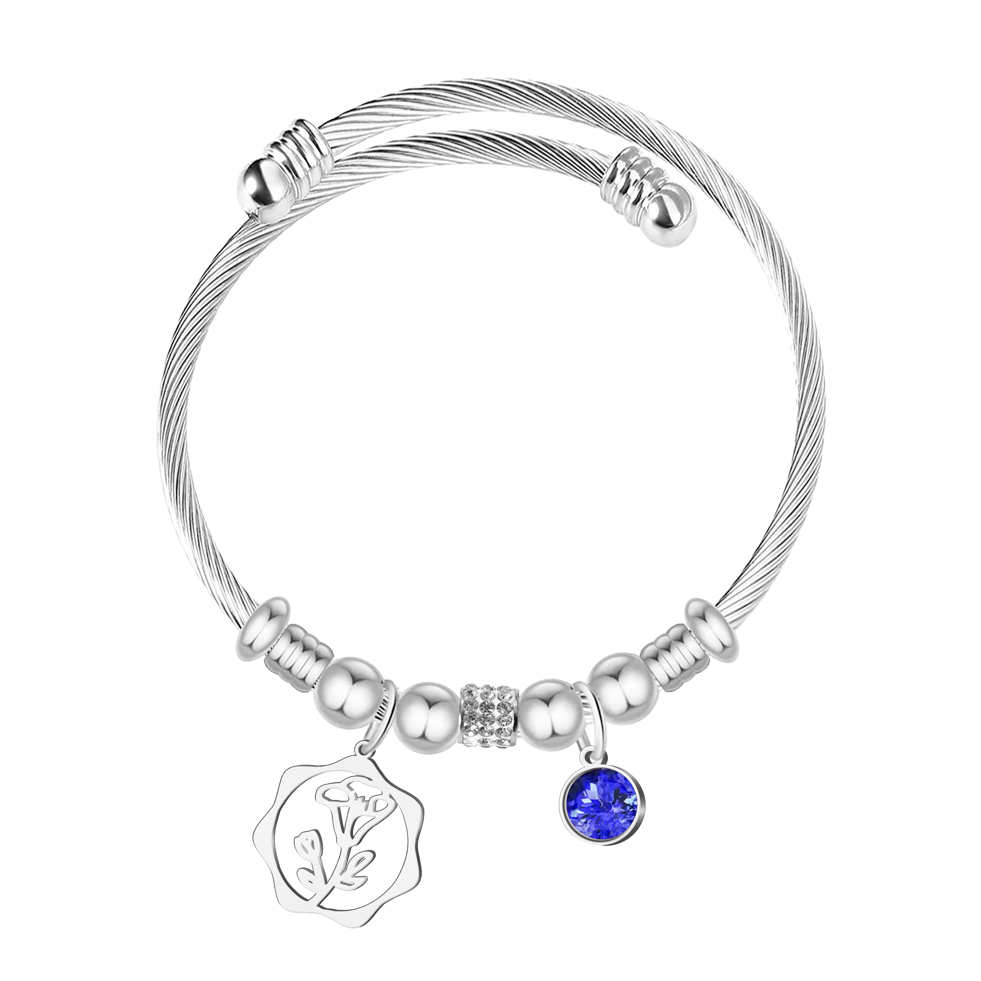 Brazalete Mes de Nacimiento en Acero