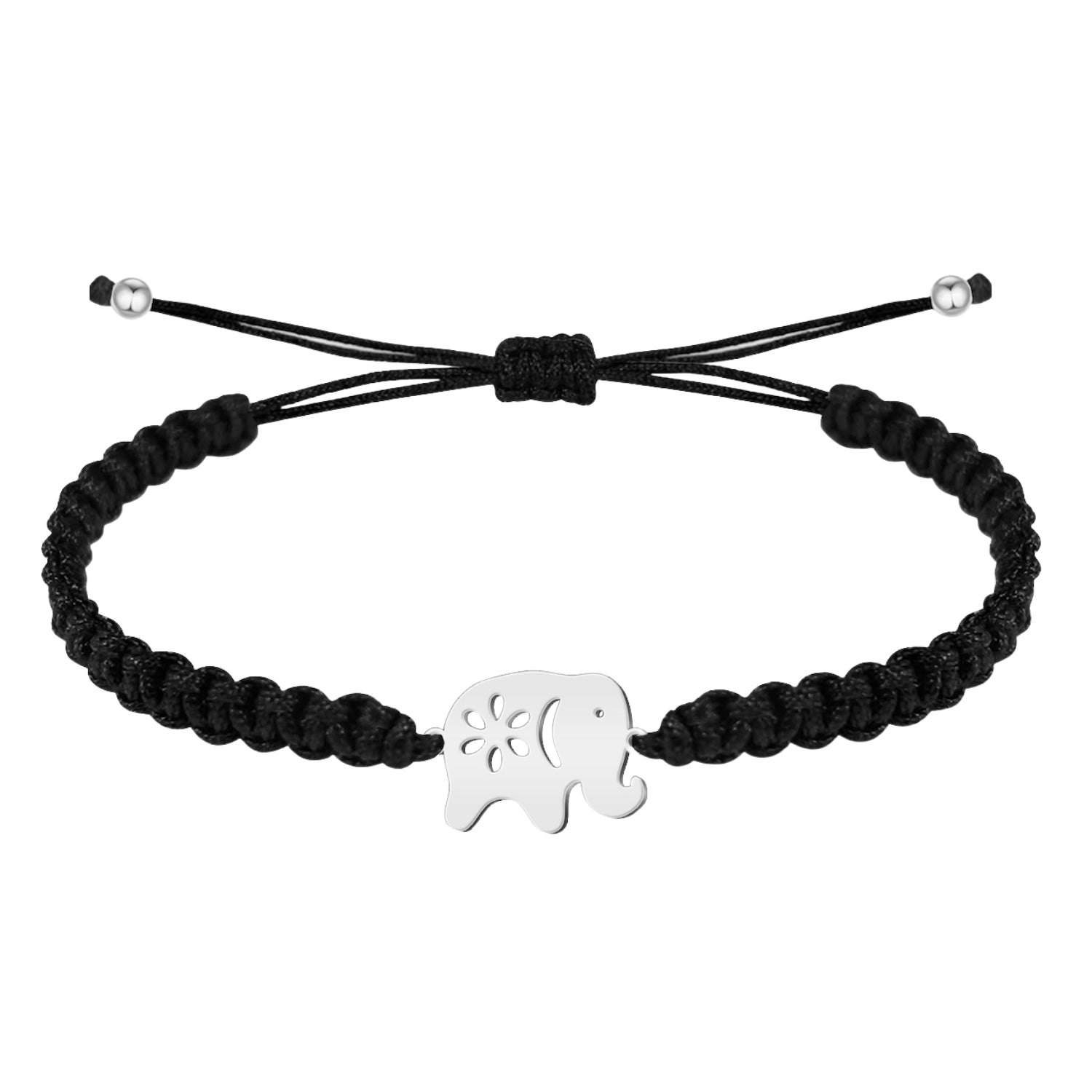 Pulsera Hilo Destino Elefante Acero