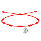 Pulsera 7 Nudos Virgen de Covadonga en Acero Plateado cotigo