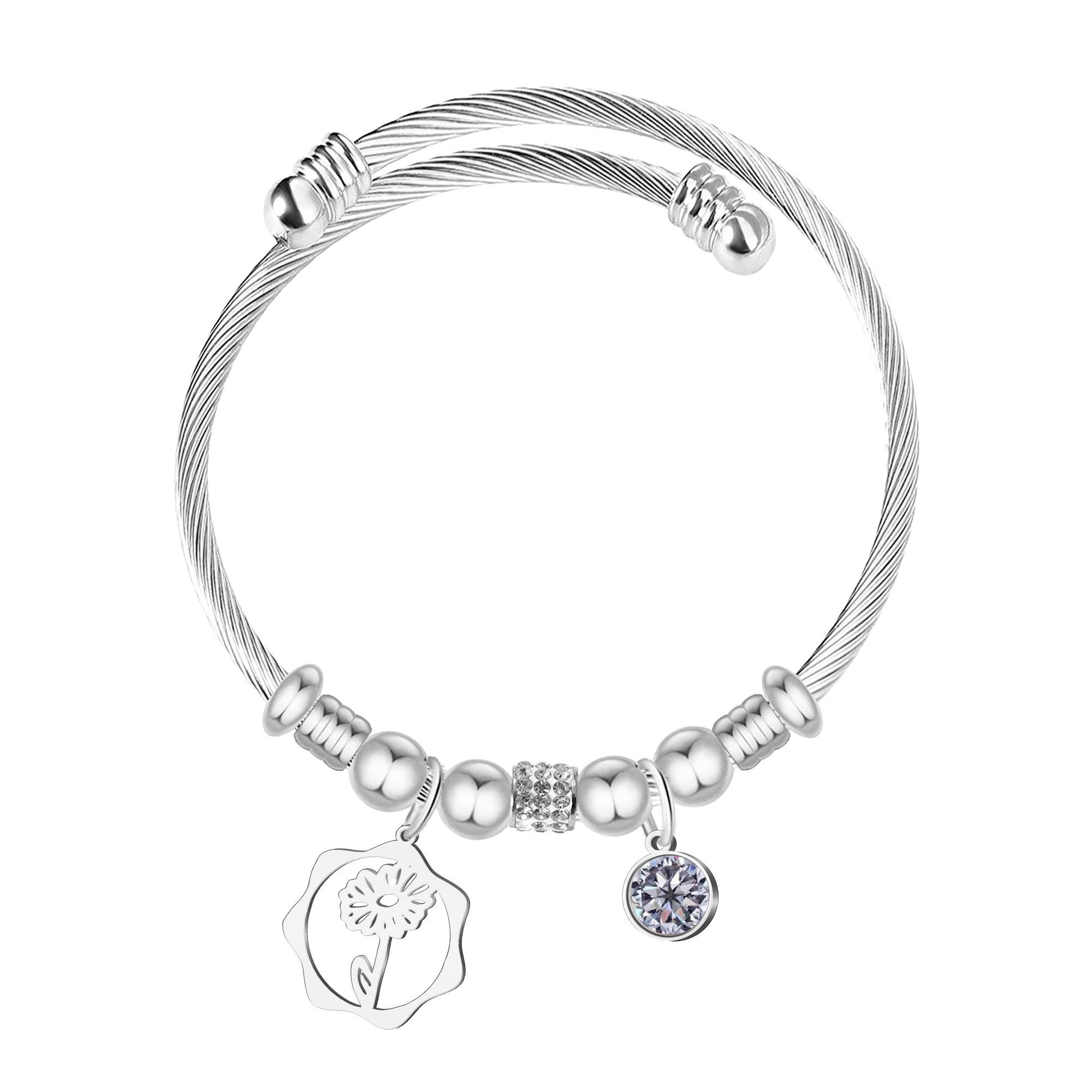 Brazalete Mes de Nacimiento en Acero