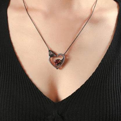 Collar gótico para mujer o Hombre, diseños de corazón, calavera, luna y fénix | Joyería oscura | Regalo romántico y original