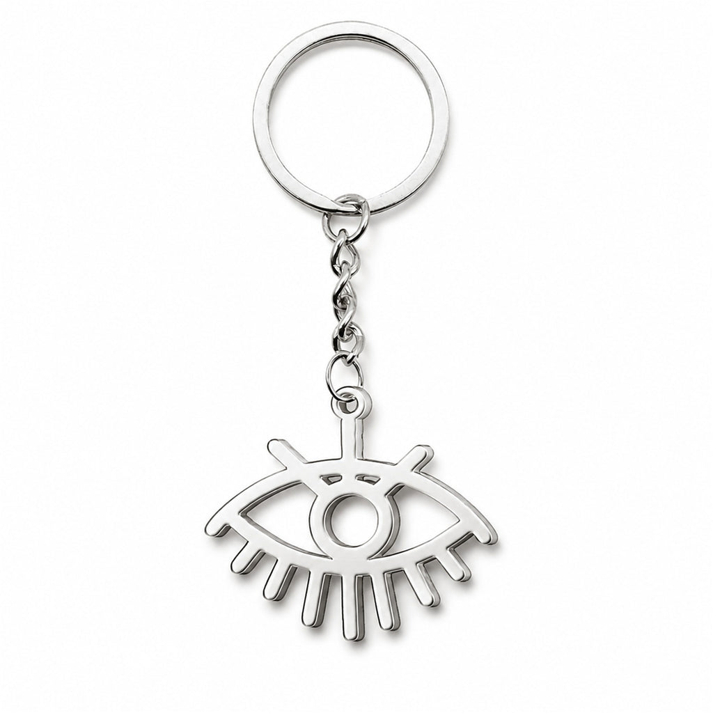 Stainless Steel Evil Eye Pendant Keychain