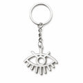 Stainless Steel Evil Eye Pendant Keychain