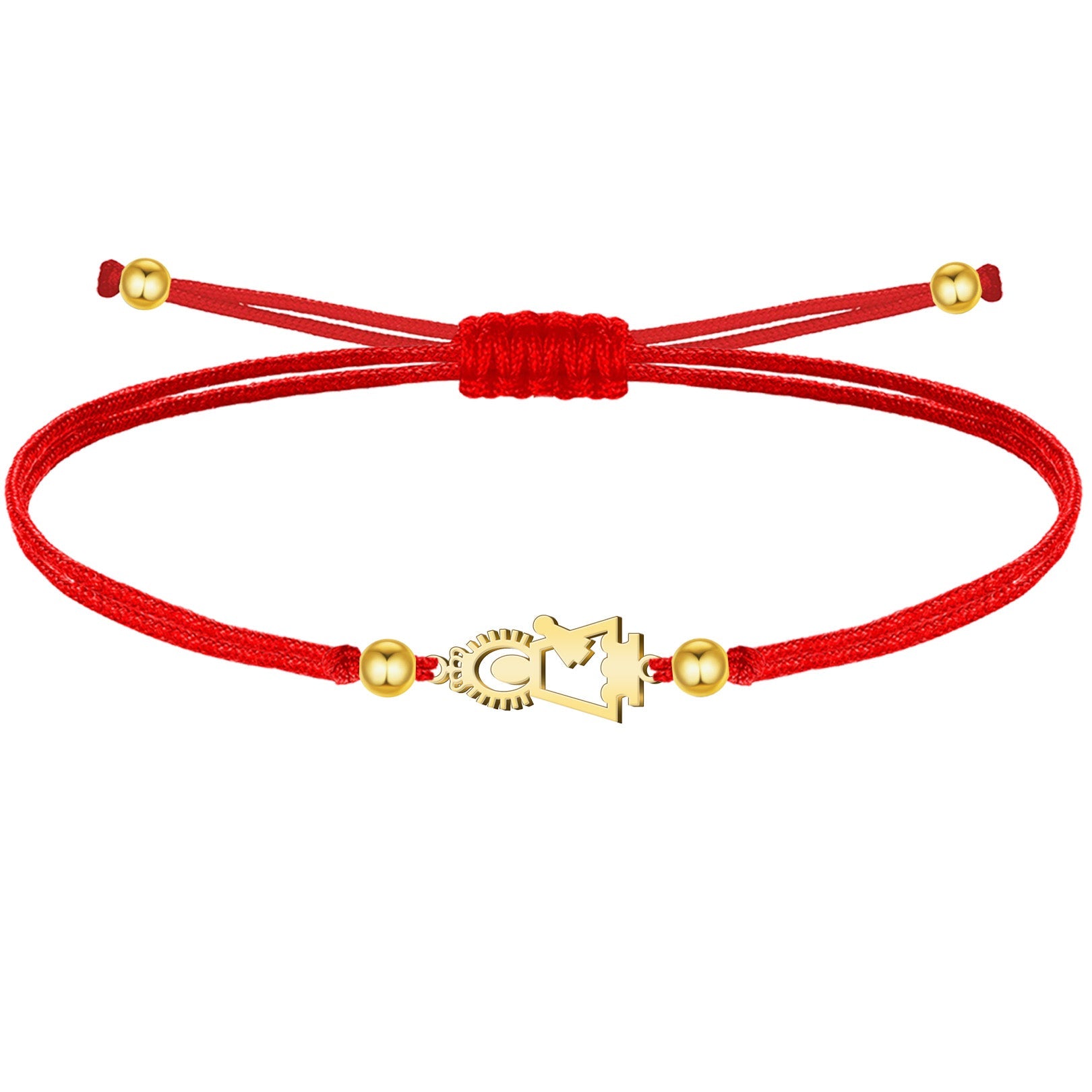 Pulsera Hilo Encerado con Silueta de Virgen del Pilar cotigo