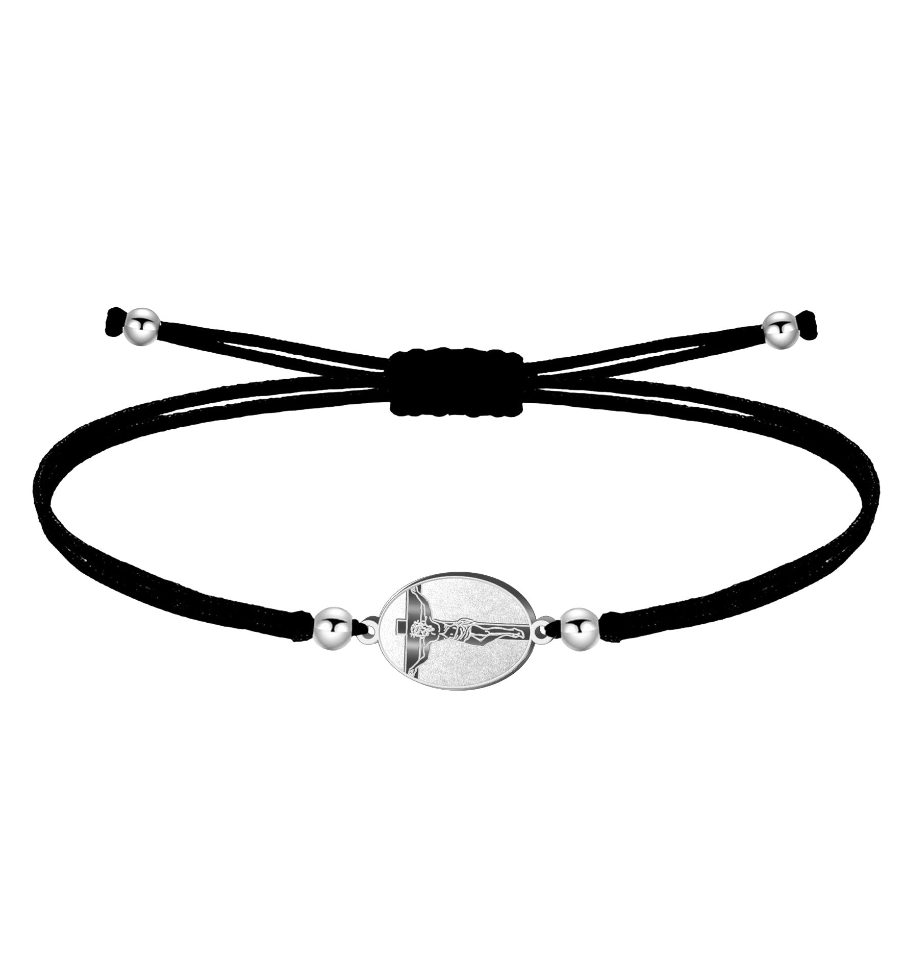 Pulsera Hilo Encerado Jesús Crucificado