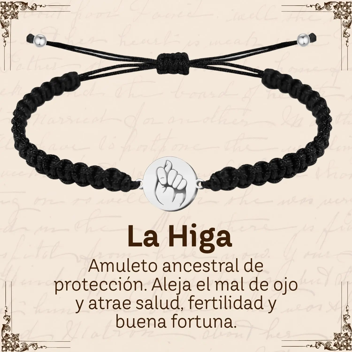 Pulsera Hilo Destino Hecho a Mano 🧵 con Amuleto de Suerte y Protección 🍀 en Acero Inoxidable 💎 - cotigo