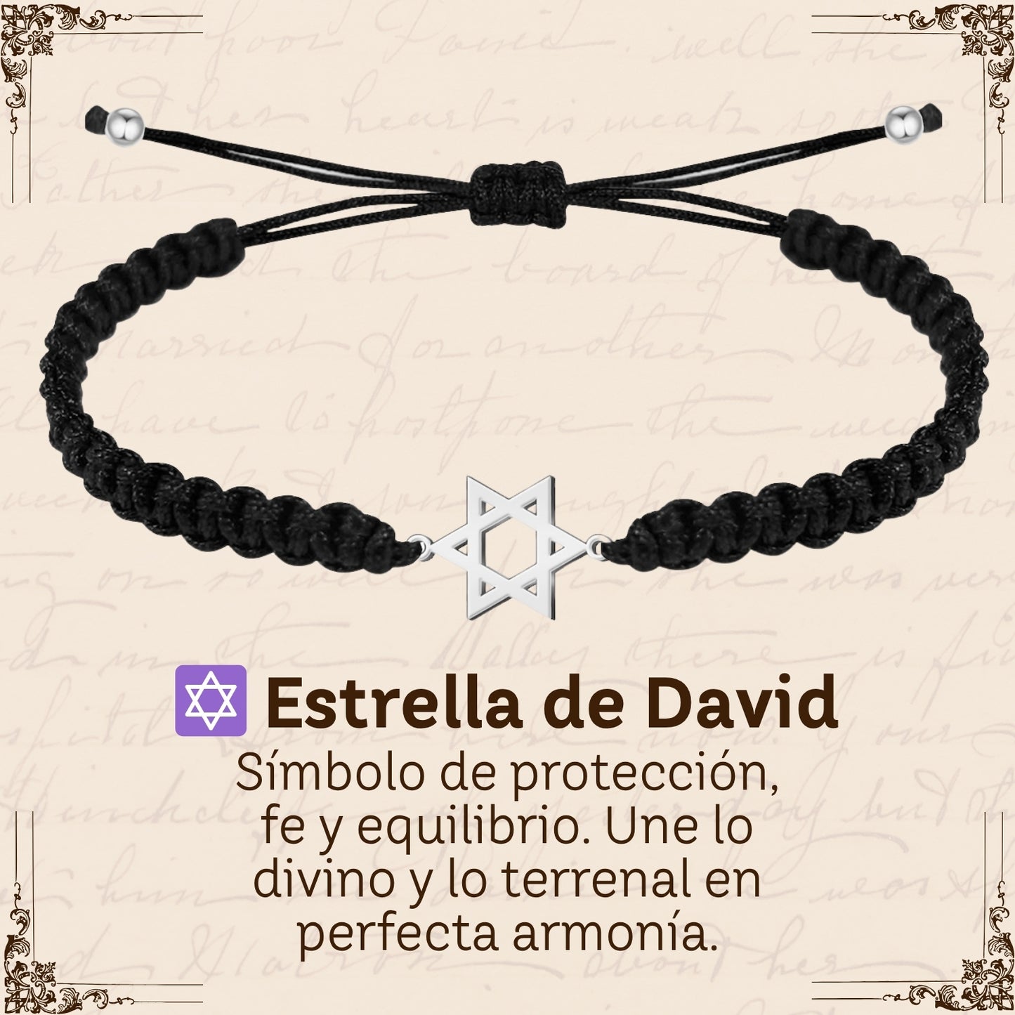 Pulsera Hilo Destino Hecho a Mano 🧵 con Amuleto de Suerte y Protección 🍀 en Acero Inoxidable 💎