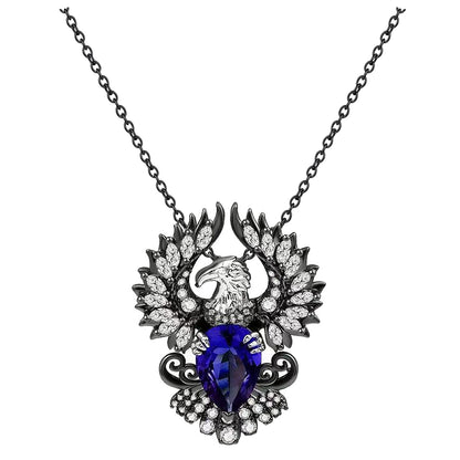 Collar gótico para mujer o Hombre, diseños de corazón, calavera, luna y fénix | Joyería oscura | Regalo romántico y original