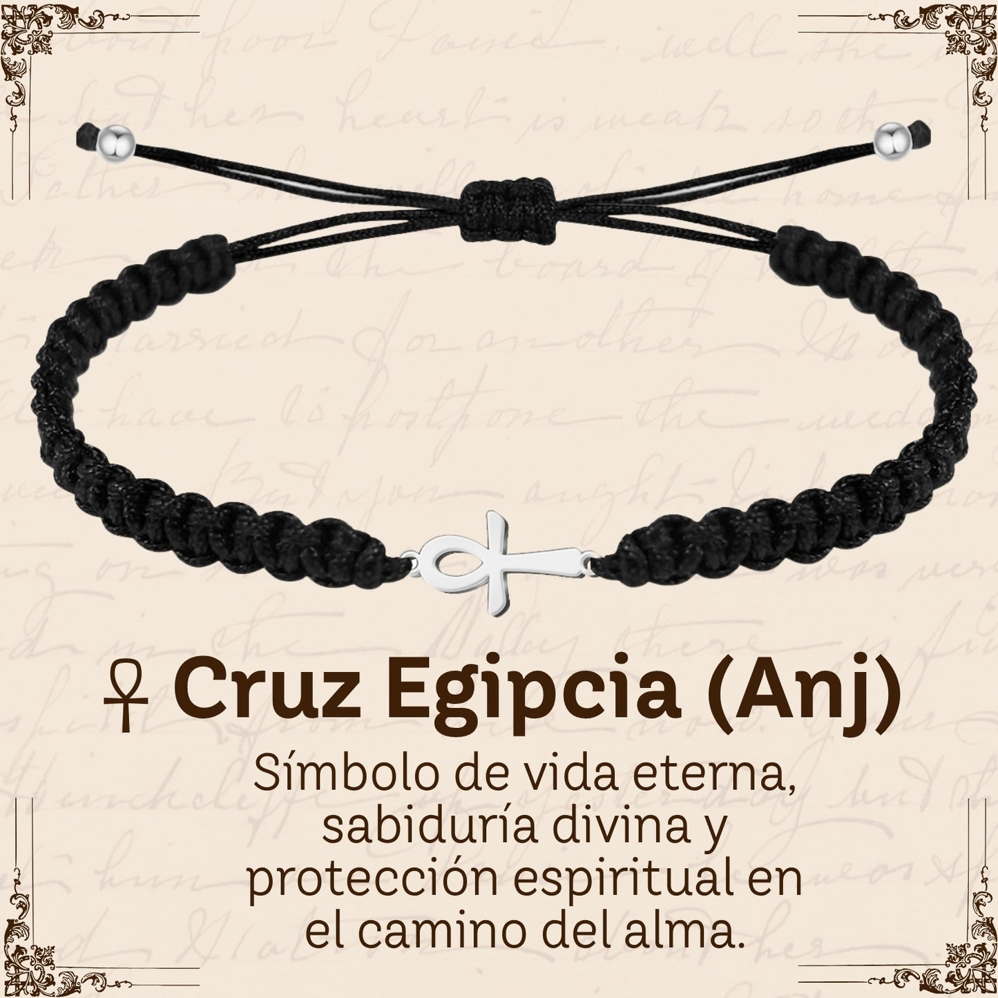 Pulsera Hilo Destino Hecho a Mano 🧵 con Amuleto de Suerte y Protección 🍀 en Acero Inoxidable 💎