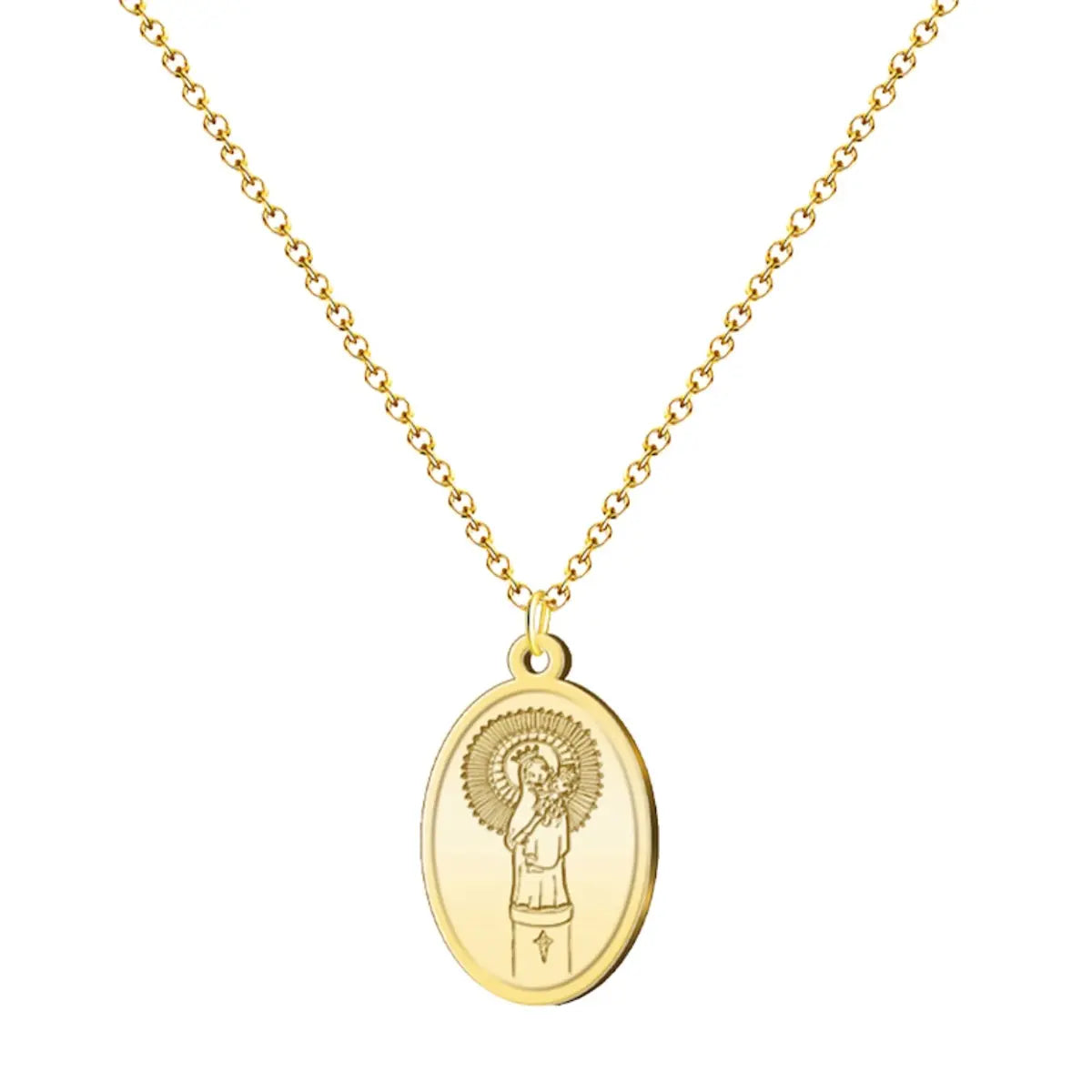 Collar Medalla Virgen del Pilar cotigo